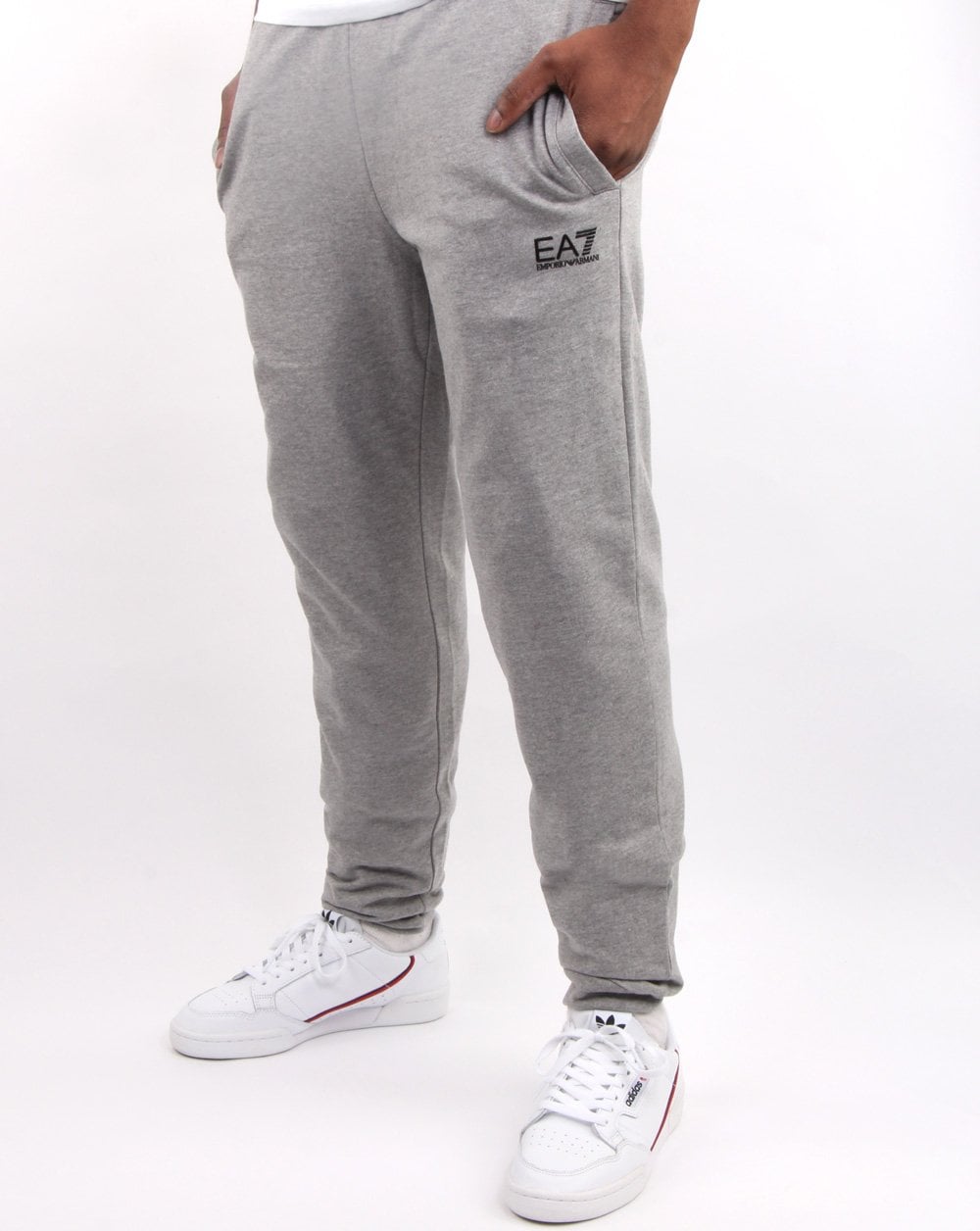Emporio Armani EA7 – Trainingshose in Graumeliert