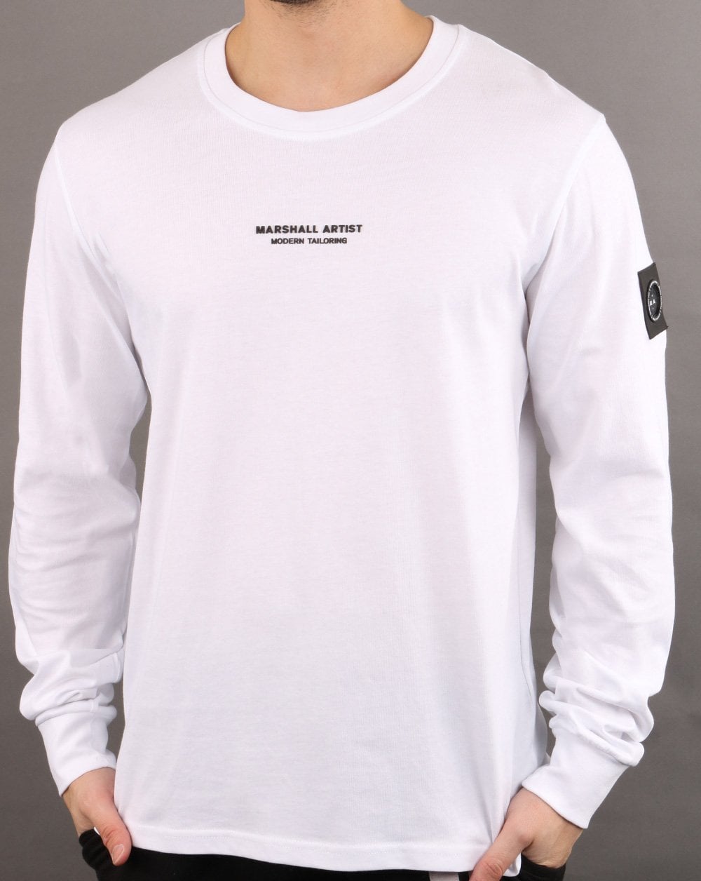 Marshall Artist Siren Langarm-T-Shirt Weiß