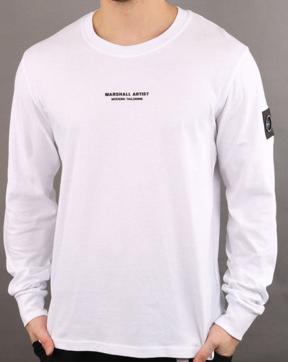 Marshall Artist Siren Langarm-T-Shirt Weiß