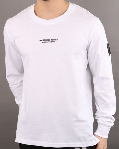 Marshall Artist Siren Langarm-T-Shirt Weiß