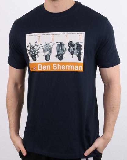 Ben Sherman Renton T-Shirt Marineblau