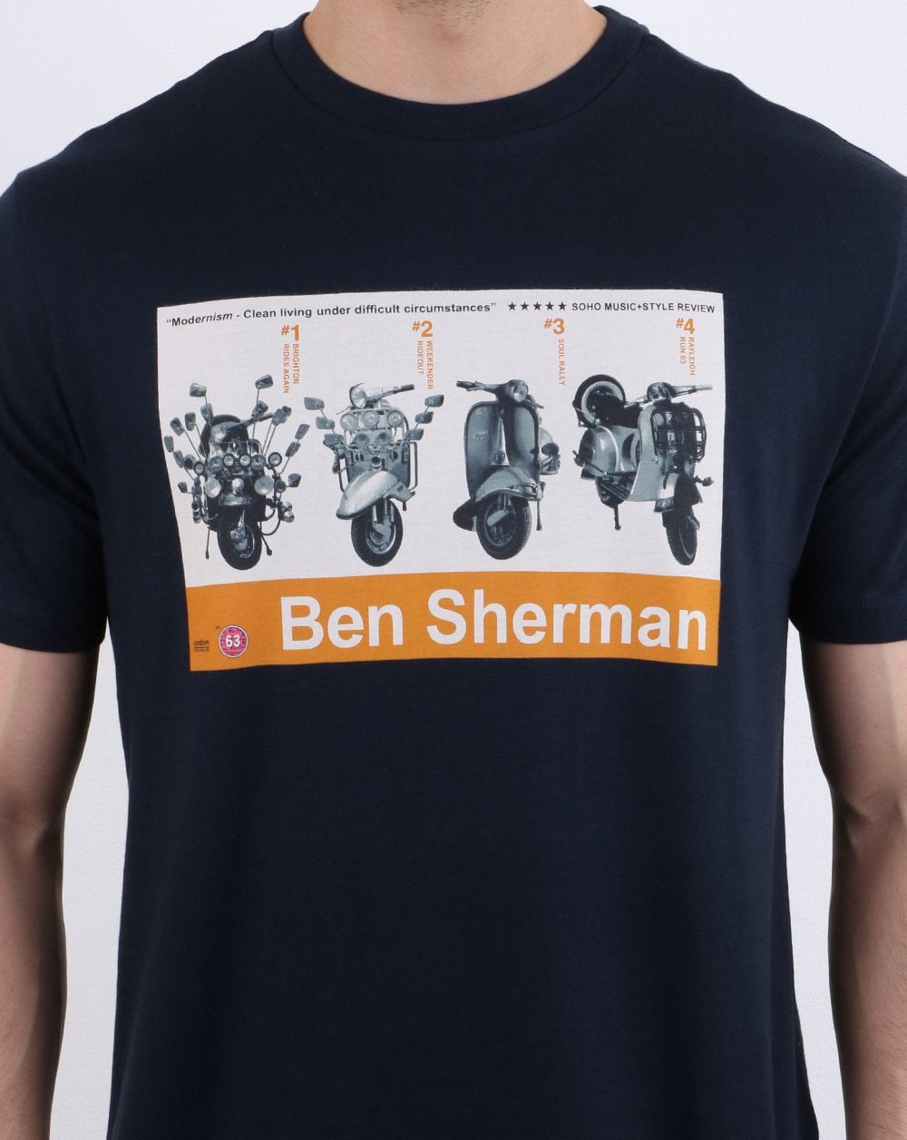 Ben Sherman Renton T-Shirt Marineblau