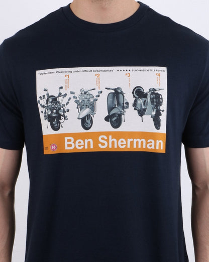 Ben Sherman Renton T-Shirt Marineblau