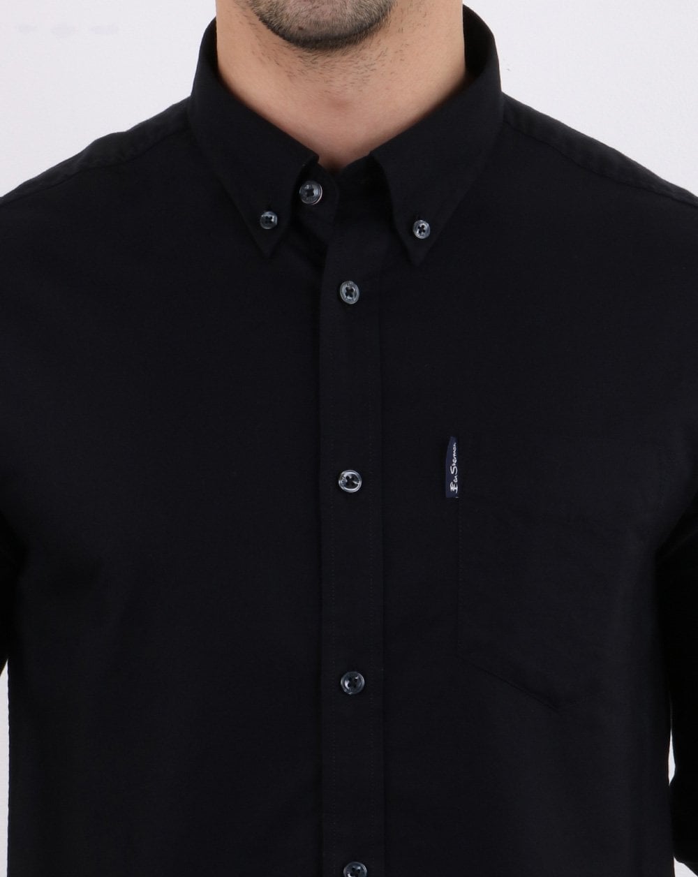 Ben Sherman Oxford-Hemd Schwarz