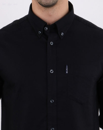 Ben Sherman Oxford-Hemd Schwarz