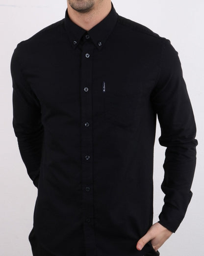 Ben Sherman Oxford-Hemd Schwarz