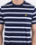 Lyle And Scott Wide Double Stripe T-shirt Navy