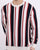 Ben Sherman Knitted Mod Stripe Crew Ivory