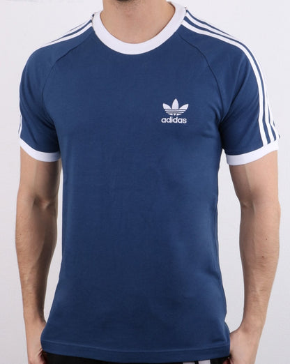 Adidas Originals 3-Streifen-T-Shirt Dunkelblau