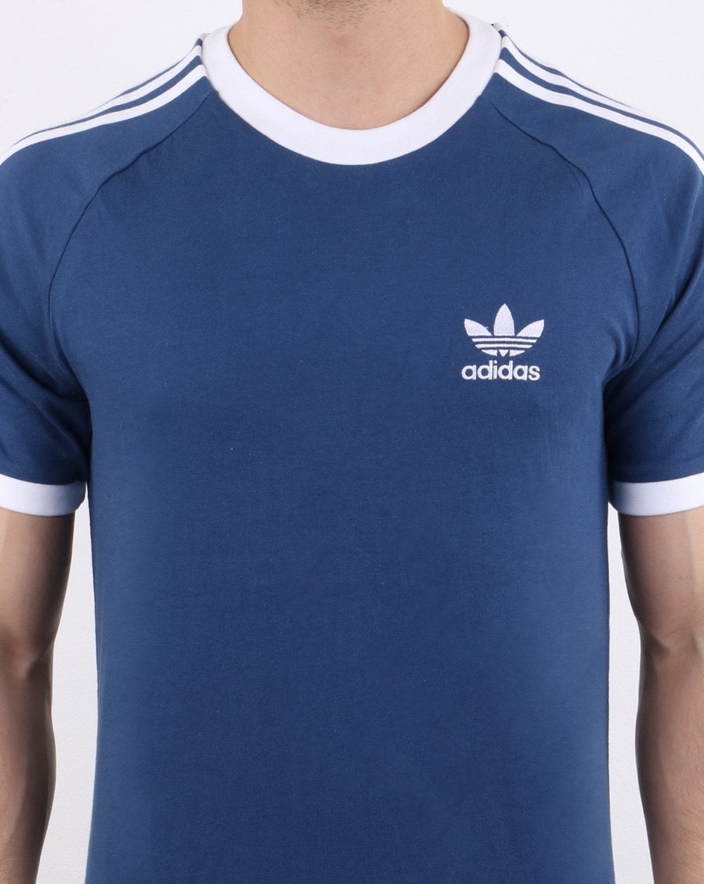 Adidas Originals 3-Streifen-T-Shirt Dunkelblau