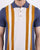 Ben Sherman Mod Stripe Knit Polo Shirt Light Indigo