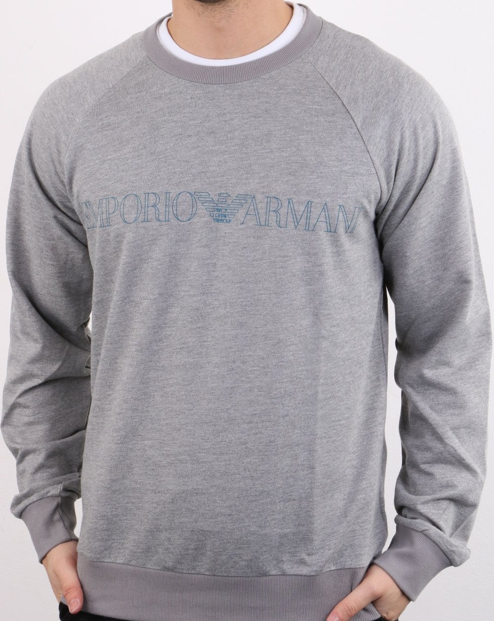 Emporio Armani EA7 Sweatshirt Grau Melange