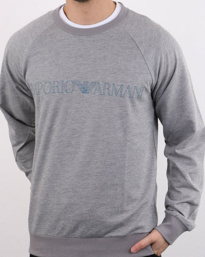 Emporio Armani EA7 Sweatshirt Grau Melange
