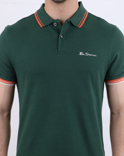 Ben Sherman Poloshirt Trekking Grün