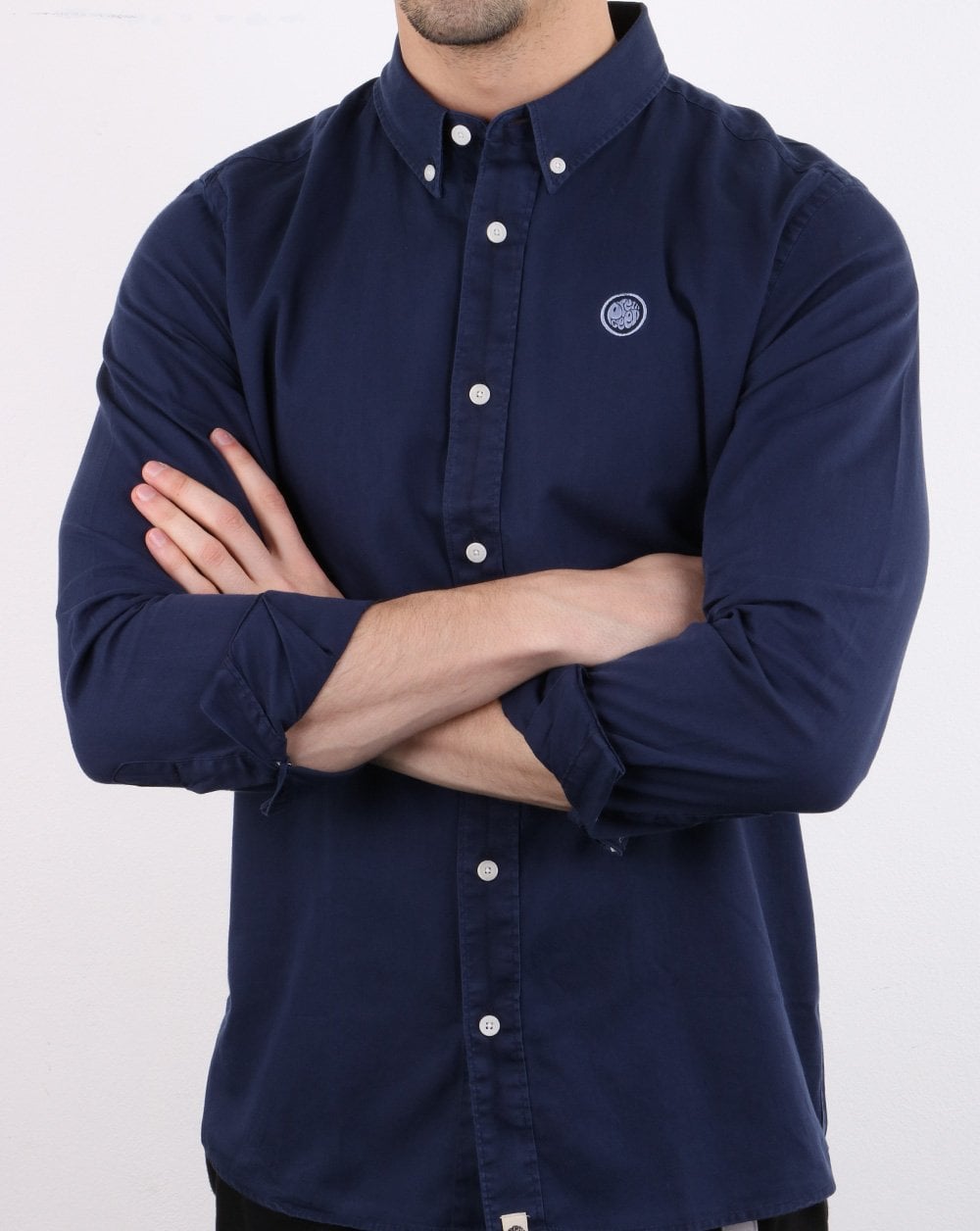 Pretty Green Edward Hemd Marineblau