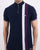 Pretty Green Retro Qtr Zip Top Navy