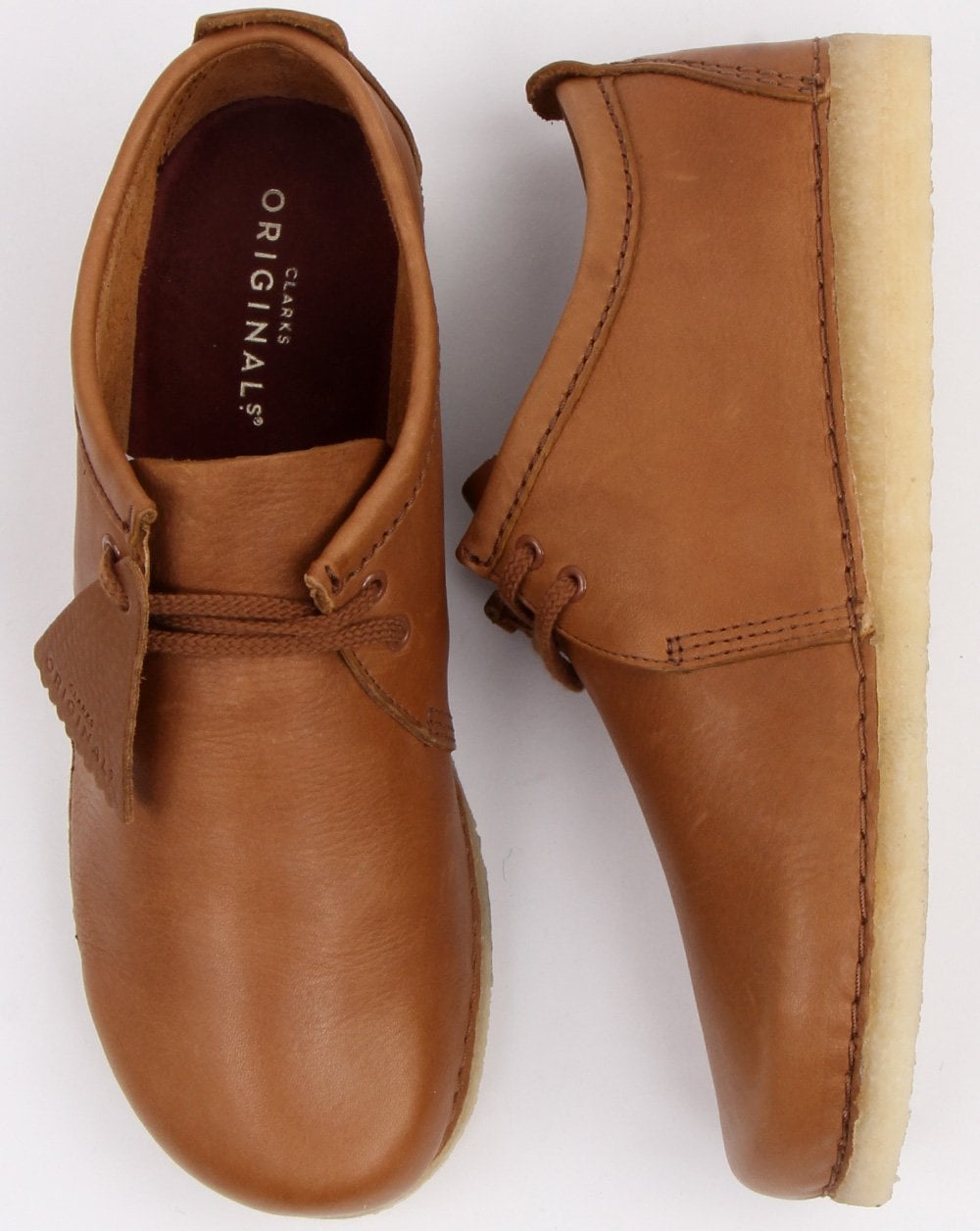 Clarks Originals Ashton Lederschuhe Cola