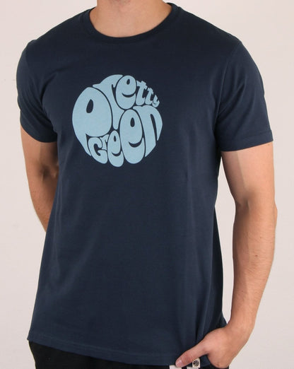 Pretty Green Logo T-Shirt Marineblau