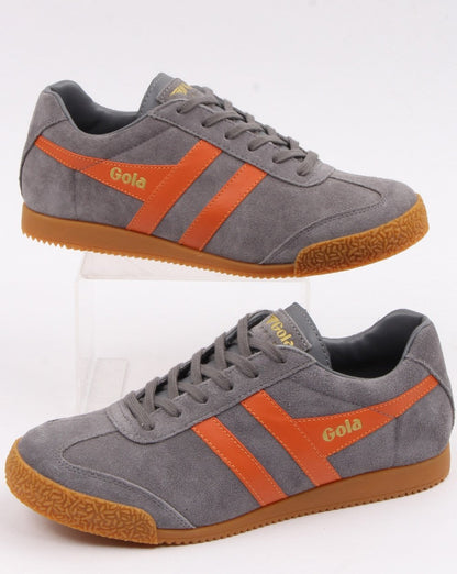 Gola Harrier Wildleder-Sneaker Grau/Orange
