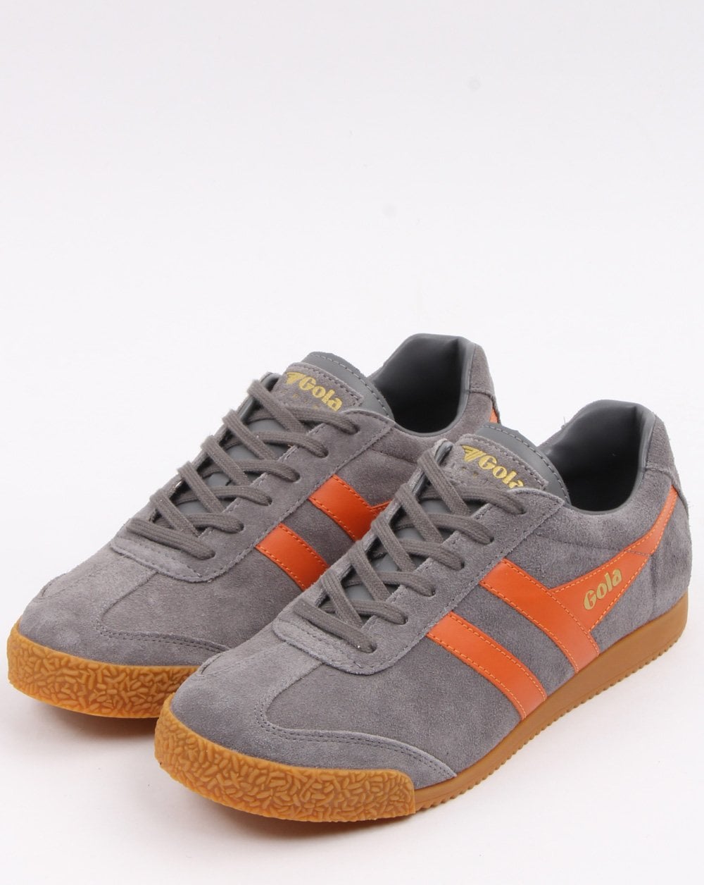 Gola Harrier Wildleder-Sneaker Grau/Orange