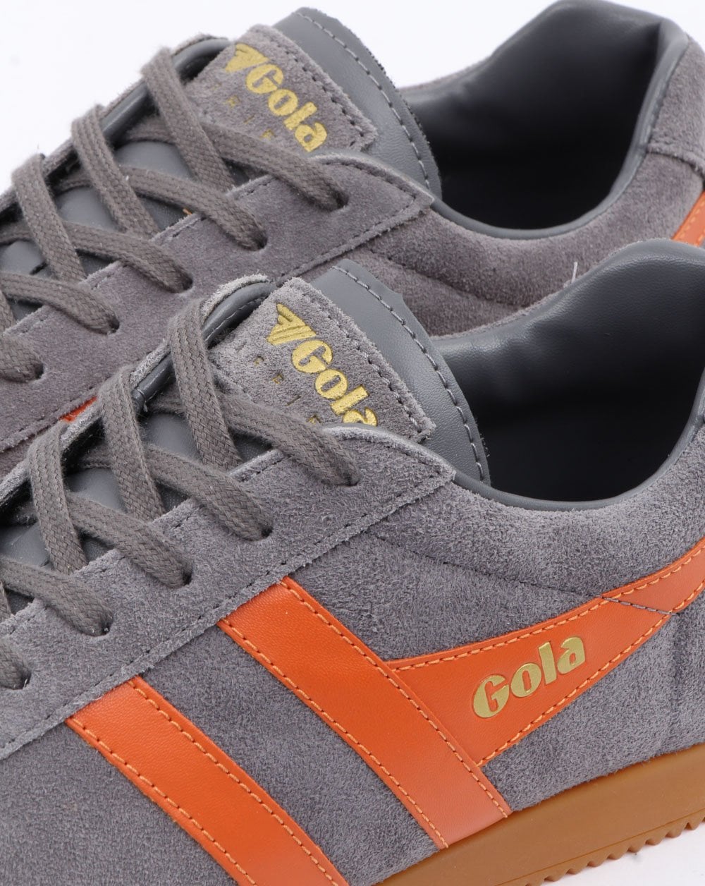 Gola Harrier Wildleder-Sneaker Grau/Orange