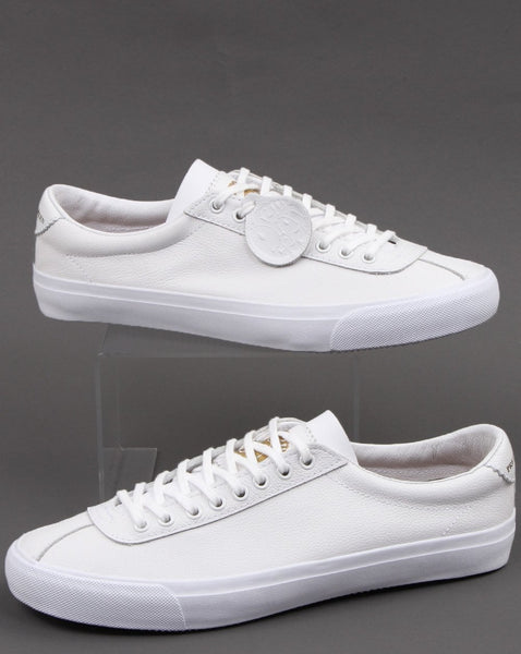Pretty Green Leather Trainer White