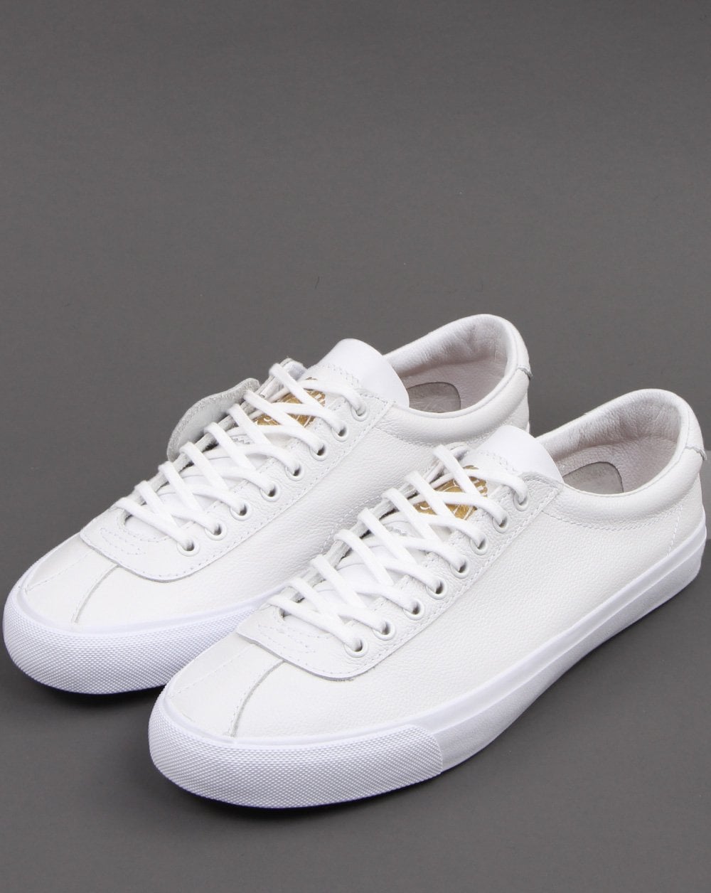 Pretty Green Leder Sneaker Weiß