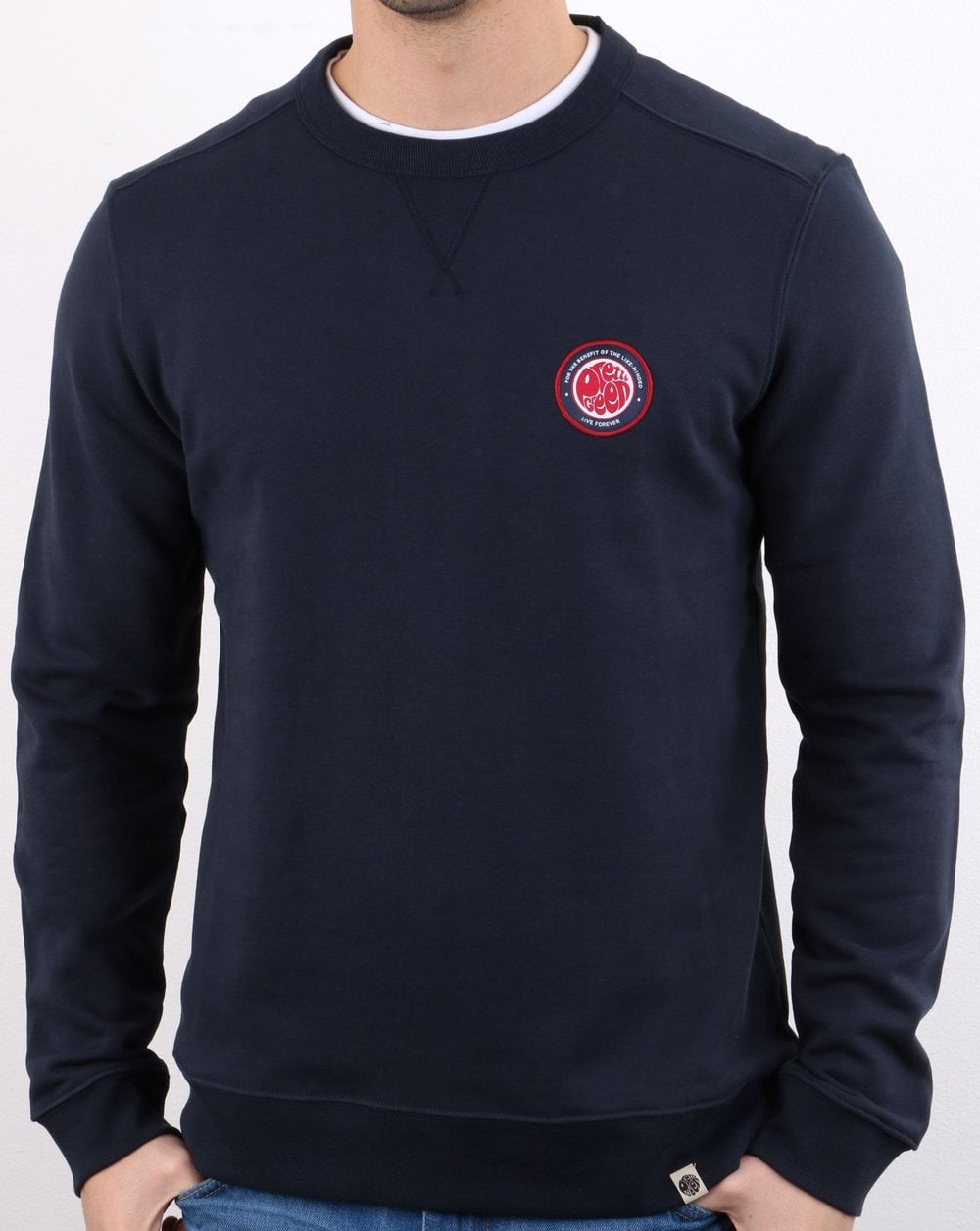 Pretty Green Likeminded Sweatshirt Marineblau