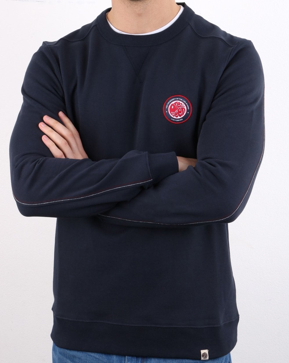Pretty Green Likeminded Sweatshirt Navy