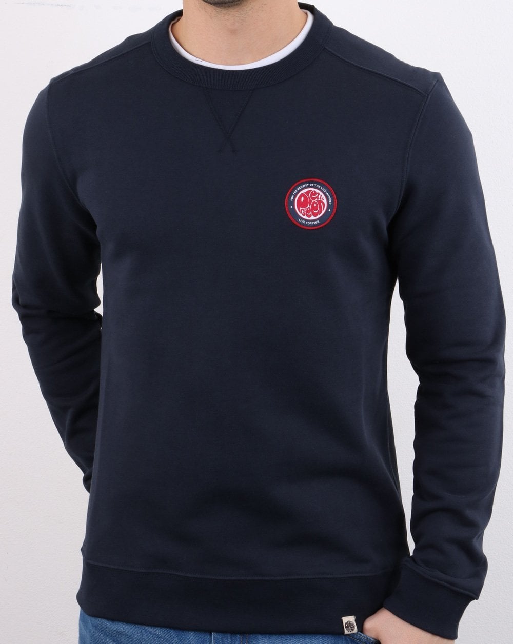 Pretty Green Likeminded Sweatshirt Marineblau