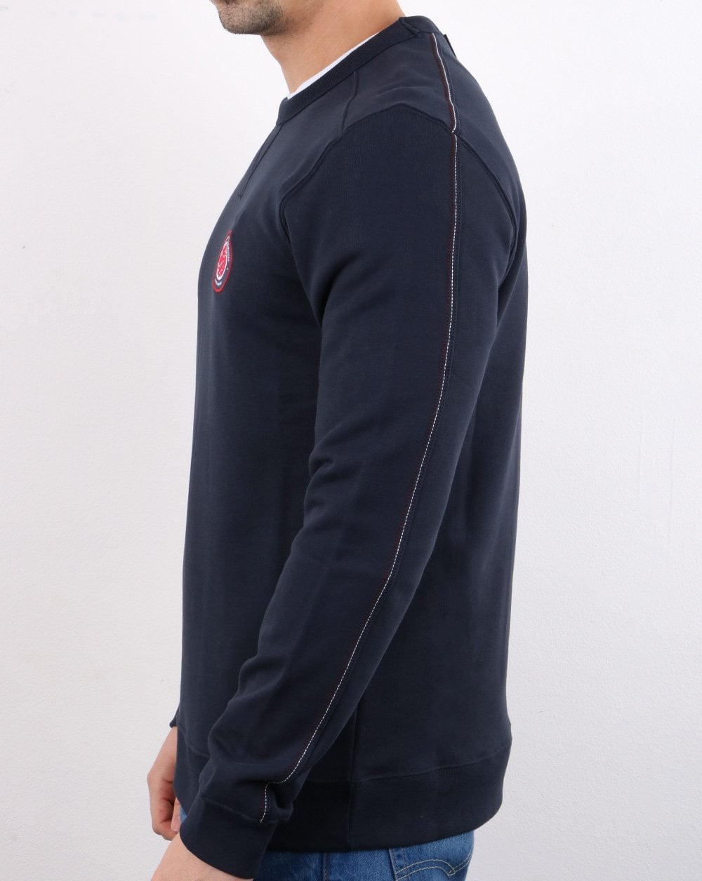 Pretty Green Likeminded Sweatshirt Marineblau