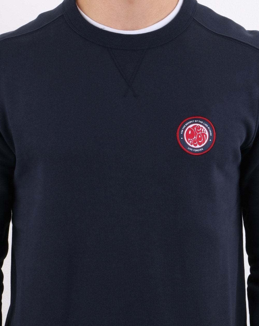 Pretty Green Likeminded Sweatshirt Marineblau