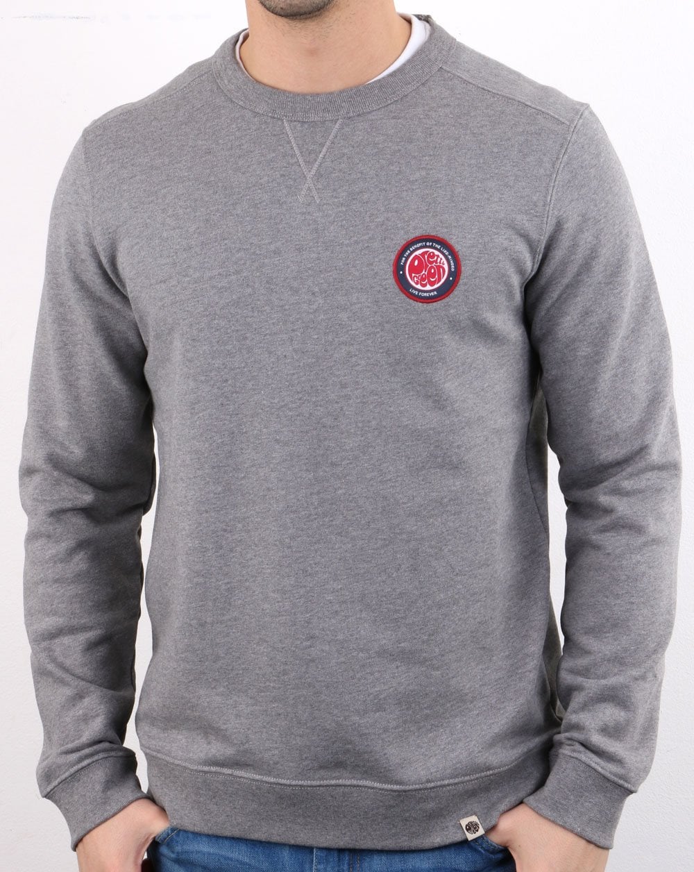 Pretty Green Likeminded Sweatshirt Grau