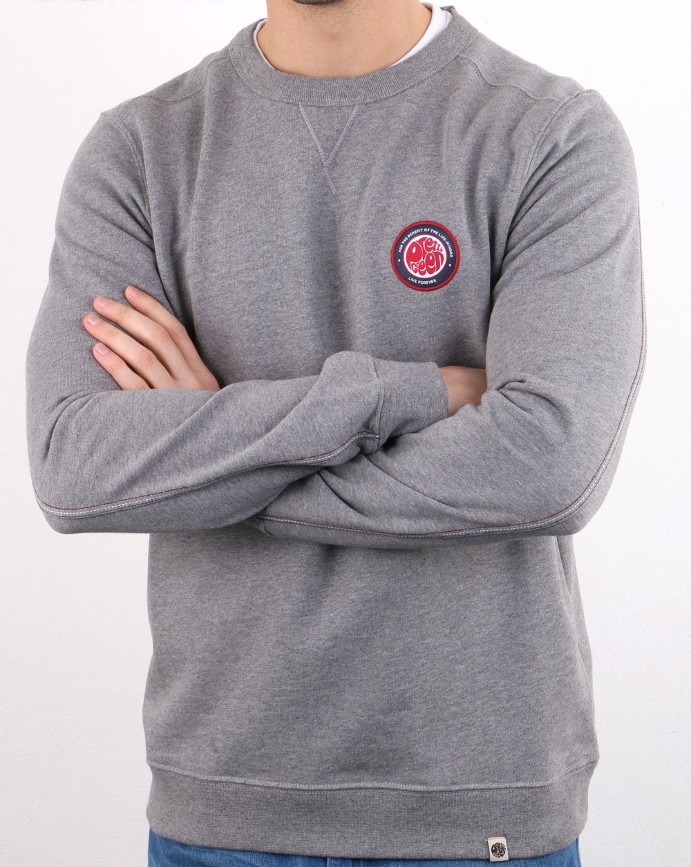 Pretty Green Likeminded Sweatshirt Grau