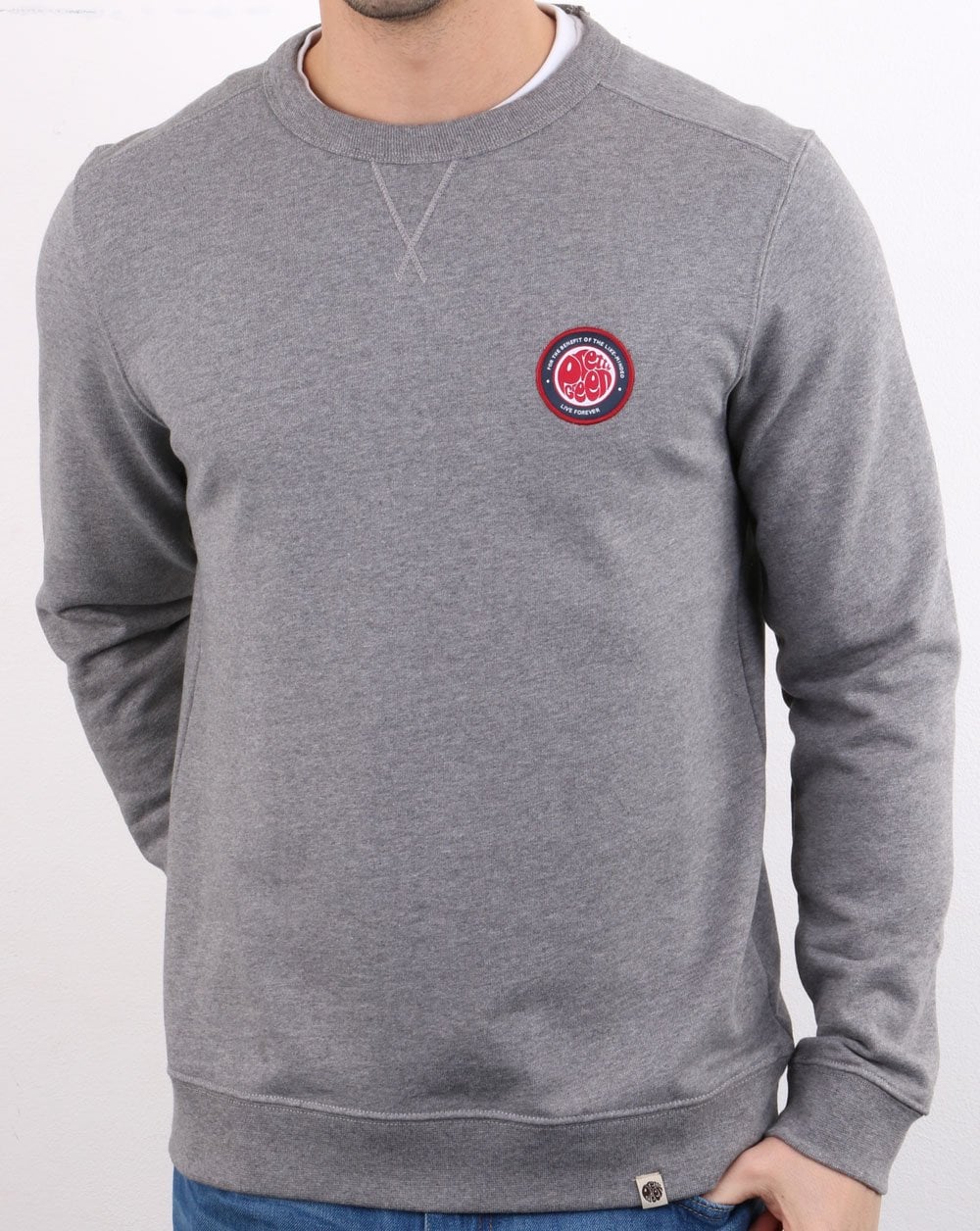 Pretty Green Likeminded Sweatshirt Grau