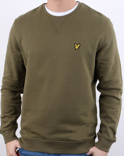 Lyle And Scott – Sweatshirt mit Rundhalsausschnitt in Khaki
