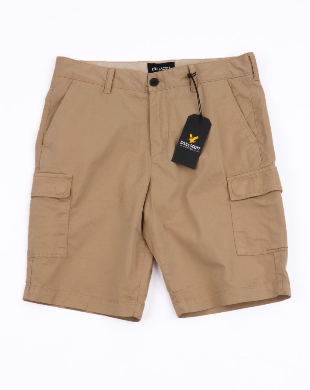 Lyle And Scott Combat Cargo Shorts Stone
