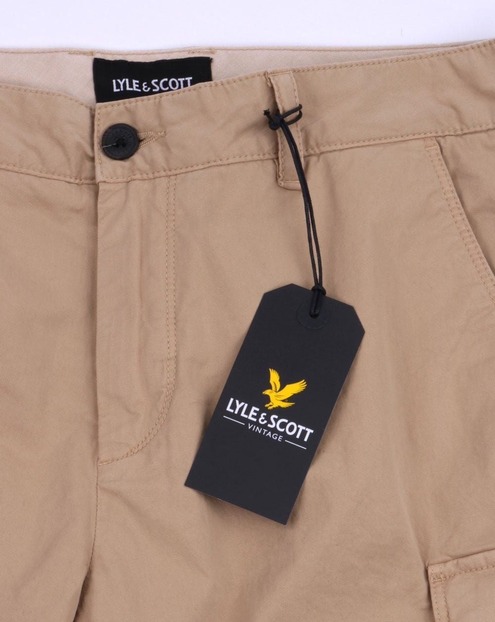 Lyle And Scott Combat Cargo Shorts Stone