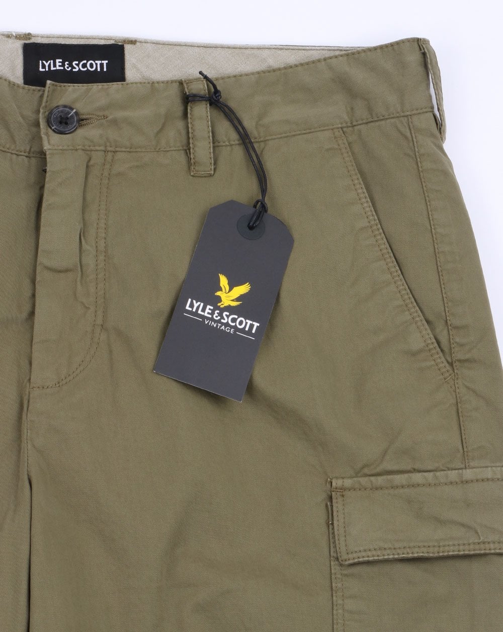 Lyle And Scott – Combat-Cargo-Shorts in Khaki