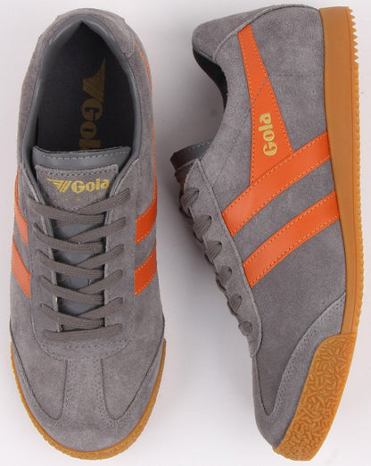 Gola Harrier Wildleder-Sneaker Grau/Orange