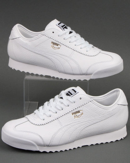 Puma Roma 68 Vintage Ledersneaker Weiß