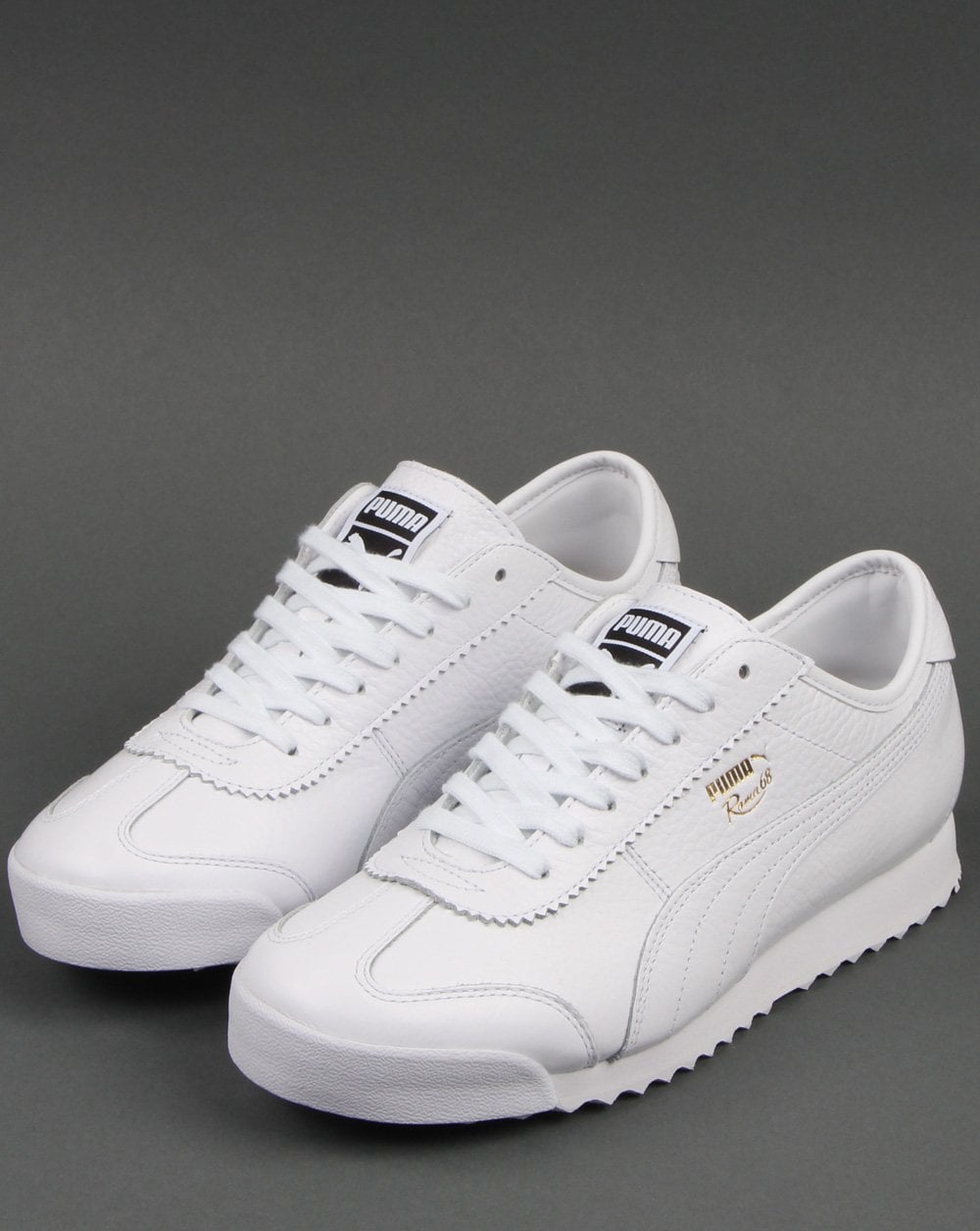 Puma Roma 68 Vintage Ledersneaker Weiß