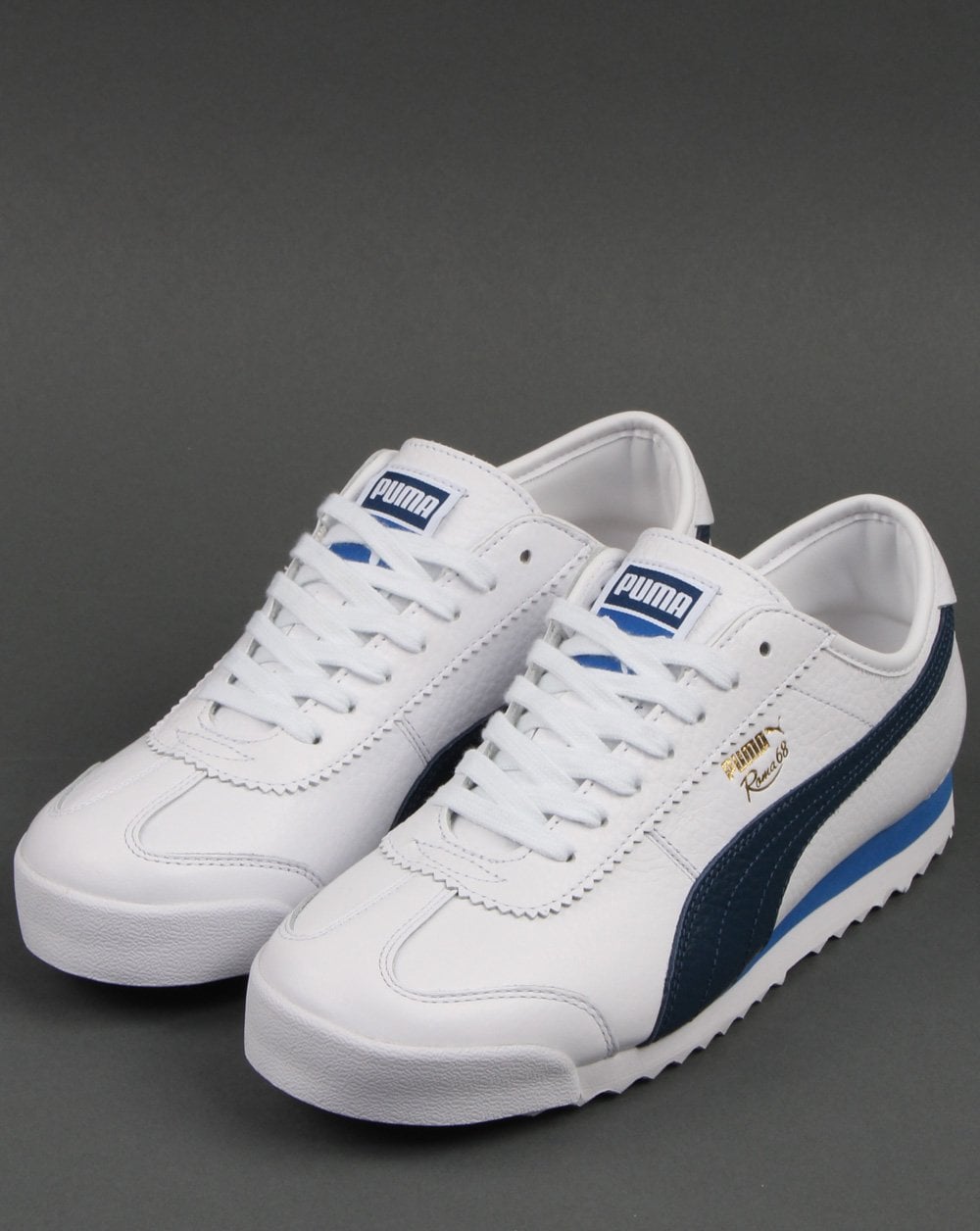 Puma Roma 68 Vintage Trainer Weiß/Dunkel Denim