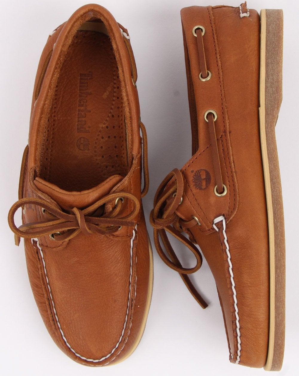 Timberland – Klassischer Boat-Schuh mit 2 Ösen, Hellbraun
