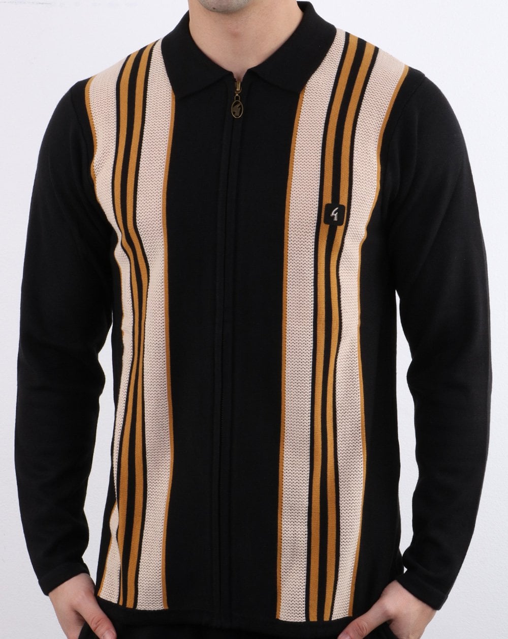 Gabicci Vintage Monterey Poloshirt Schwarz
