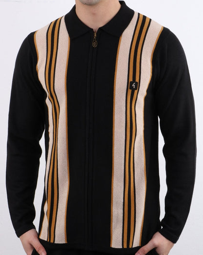 Gabicci Vintage Monterey Poloshirt Schwarz