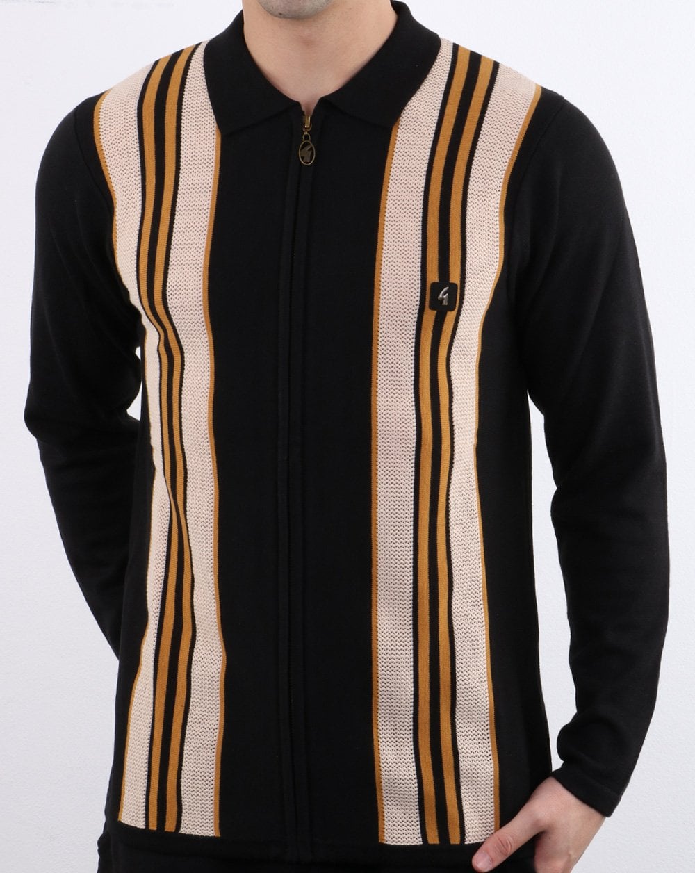 Gabicci Vintage Monterey Poloshirt Schwarz