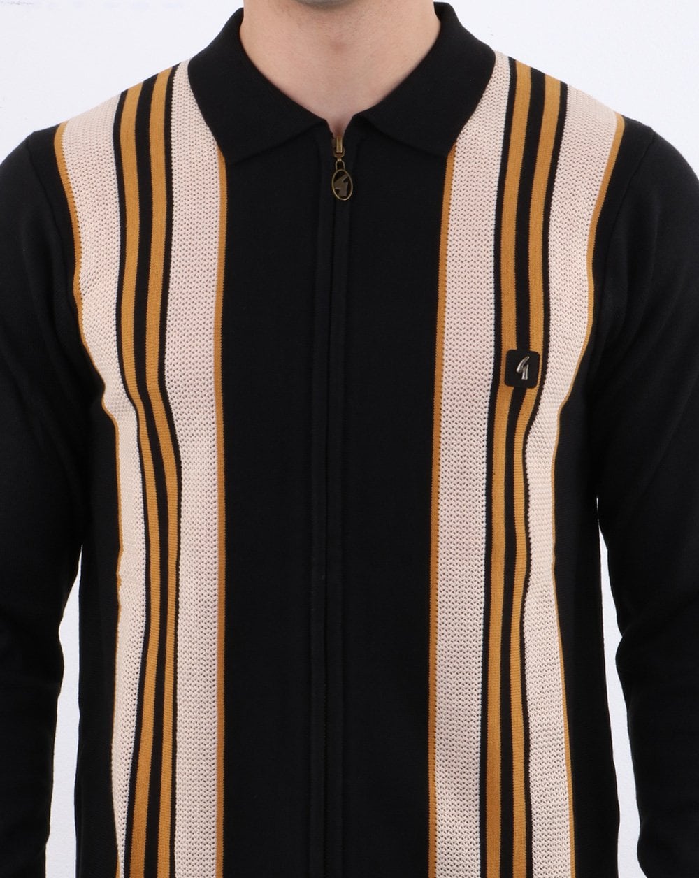 Gabicci Vintage Monterey Poloshirt Schwarz