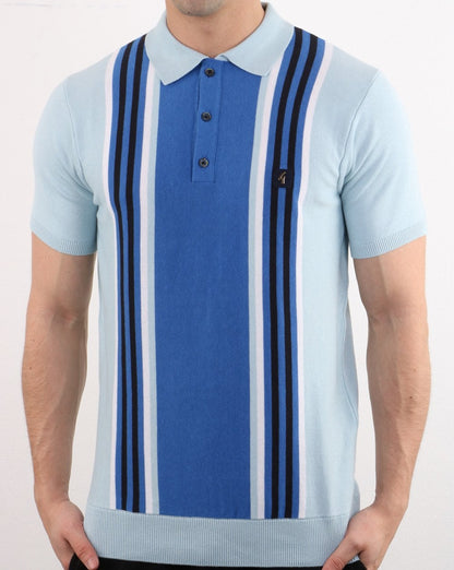 Gabicci Vintage Casbah Poloshirt Himmelblau