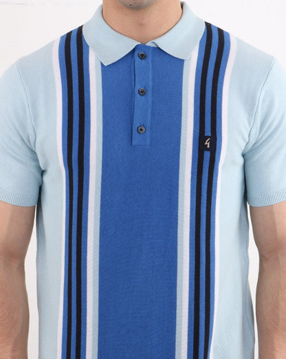 Gabicci Vintage Casbah Poloshirt Himmelblau